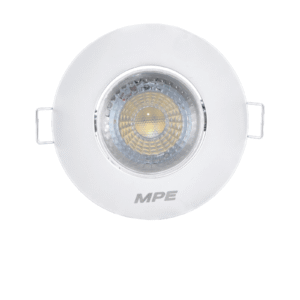LED Downlight âm trần Chiếu điểm, Điều chỉnh hướng sáng, mặt tròn 3W ánh sáng trắng / vàng - DLA2R-3