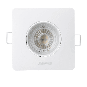 LED Downlight âm trần Chiếu điểm, Điều chỉnh hướng sáng, mặt vuông 3W ánh sáng trắng/vàng - DLA2S-3
