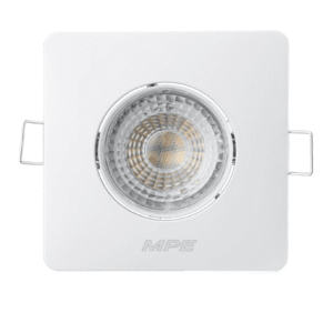 LED Downlight âm trần Chiếu điểm, Điều chỉnh hướng sáng, mặt vuông 5W ánh sáng trắng/vàng - DLA2S-5