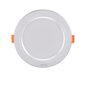 LED Downlight âm trần nhôm, viền bạc 12W ánh sáng trắng DLB2-12