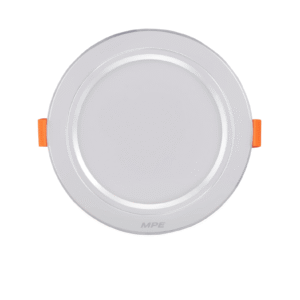 LED Downlight âm trần nhôm, viền bạc 12W - 3 chế độ màu DLB2-12/3C