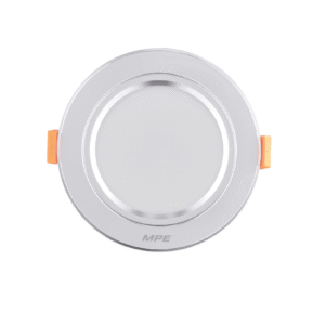 LED Downlight âm trần nhôm, viền bạc 5W ánh sáng trắng/vàng/trung tính - DLB-5T / V / N