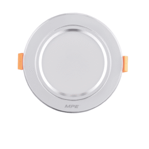 LED Downlight âm trần nhôm, viền bạc 7W ánh sáng trắng/vàng/trung tính - DLB-7T / V / N
