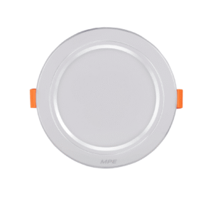 LED Downlight âm trần nhôm, viền bạc 9W, phi lớn - 3 chế độ màu DLBL-9/3C
