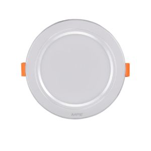 LED Downlight âm trần nhôm, viền bạc 9W, phi lớn, ánh sáng trắng/vàng/trung tính - DLBL2-9