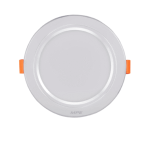 LED Downlight âm trần nhôm, viền bạc 9W - 3 chế độ màu DLB-9/3C