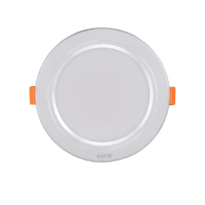 LED Downlight âm trần nhôm, viền bạc 9W ánh sáng trắng/vàng/trung tính - DLB-9T / V / N