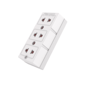 Ổ cắm Điện Quang ĐQ ESK 32 SW (3 lỗ 2 chấu, có nắp che an toàn, màu trắng, không dây)