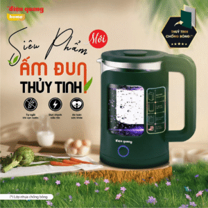 Alternative view of Ấm đun siêu tốc ĐQ EKT16 1515 MG ( 1500W, 1.5L, inox 201, thủy tinh cách nhiệt, màu xanh rêu)
