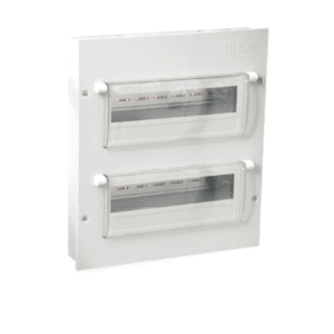 Tủ điện vỏ kim loại chứa 28 module lắp chìm / nổi (Kiểu Đứng)
