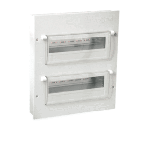 Tủ điện vỏ kim loại chứa 18 module lắp chìm / nổi (Kiểu Đứng)