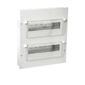 Tủ điện vỏ kim loại chứa 26 module lắp chìm / nổi (Kiểu Đứng)