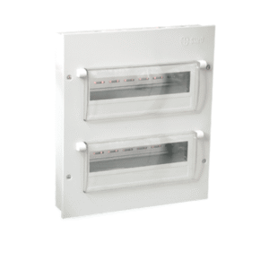Tủ điện vỏ kim loại chứa 24 module lắp chìm / nổi (Kiểu Đứng)