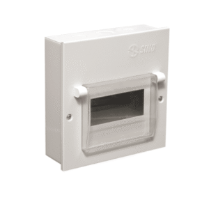 Tủ điện vỏ kim loại chứa 2 module lắp chìm / nổi