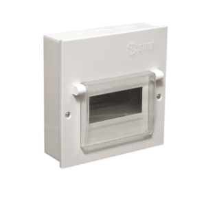 Tủ điện vỏ kim loại chứa 6 module lắp chìm / nổi