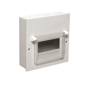 Tủ điện vỏ kim loại chứa 4 module lắp chìm / nổi