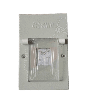 Alternative view of Tủ điện vỏ kim loại chứa 3 module lắp chìm / nổi