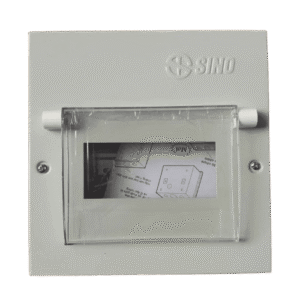 Alternative view of Tủ điện vỏ kim loại chứa 6 module lắp chìm / nổi