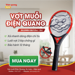Alternative view of Vợt muỗi ĐQ EMR01 BLR (Đen - Đỏ)