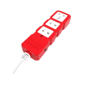 Ổ cắm Công suất lớn Điện Quang ĐQ ESKHP 3RW 2M ( 3 lỗ, màu đỏ trắng, dây 2m)