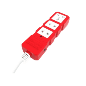 Ổ cắm Công suất lớn Điện Quang ĐQ ESKHP 3RW 5M ( 3 lỗ, màu đỏ trắng, dây 5m)