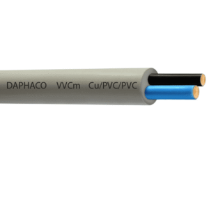 Dây Cáp Pha mềm 2 lõi (vỏ bọc xám) FA 2x1.5 (cuộn) - Daphaco