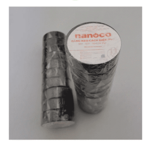 Băng keo cách điện PVC 10 Yard Trung Quốc - Nanoco (màu ĐEN)