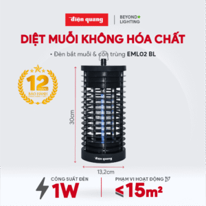 Alternative view of Đèn bắt muỗi ĐQ EML02 BL 1W