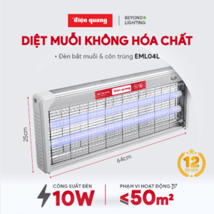 Alternative view of Đèn bắt muỗi ĐQ EML04L (640x65x250mm) 10W