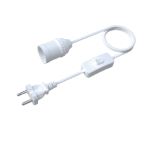 Chuôi đèn liền công tắc Điện Quang ĐQ LH 5W E27 (dây dài 5m, màu trắng)