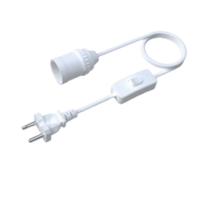 Chuôi đèn liền công tắc Điện Quang ĐQ LH 10W E27 (dây dài 10m, màu trắng)