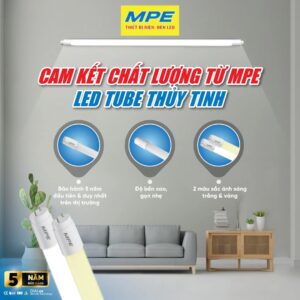 Alternative view of LED tube thuỷ tinh 1.2m 28W ánh sáng trắng GT3-120T - MPE