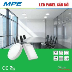Alternative view of LED Panel ốp nổi nhôm, mặt tròn 12W ánh sáng trắng / vàng - SRPL-12