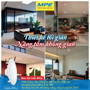 Alternative view of LED Panel âm trần nhựa mặt tròn 6W - 3 chế độ màu RPL2-6/3C - MPE
