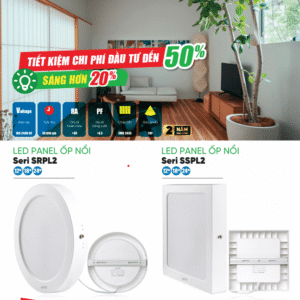 Alternative view of LED Panel ốp nổi nhựa, mặt vuông 12W - 3 chế độ màu SSPL2-12/3C - MPE