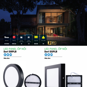 Alternative view of LED Panel ốp nổi nhôm, thân đen, mặt vuông 18W - 3 chế độ màu SSPLB-18/3C