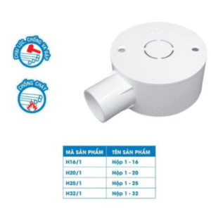 Hộp Tròn (Ngã) 1 đường Ø25 - TIến Phát (ĐVT: Cái)