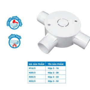 Hộp Tròn (Ngã) 3 đường Ø25 - TIến Phát (ĐVT: Cái)