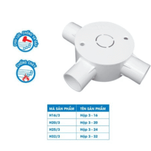 Hộp Tròn (Ngã) 3 đường Ø16 - TIến Phát (ĐVT: Cái)