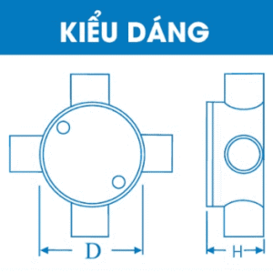 Alternative view of Hộp Tròn (Ngã) 4 đường Ø20 - TIến Phát (ĐVT: Cái)