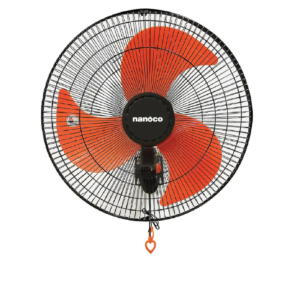 Quạt treo tường CN 65W (màu đen cam) - Nanoco