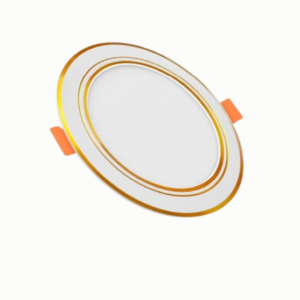 Bộ đèn LED Panel tròn Điện Quang ĐQ LEDPN04 9W Go110 / S1110 ( 9W, viền vàng / bạc, Ø110 )