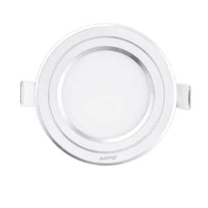 LED Panel âm trần nhôm viền bạc mặt tròn 7W - 3 chế độ màu RPL-7/3C/S - MPE