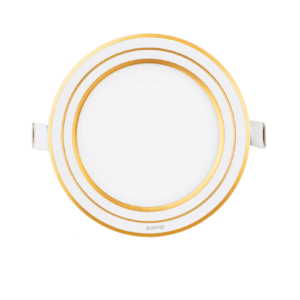 LED Panel âm trần nhôm viền vàng mặt tròn 9W phi nhỏ ánh sáng trắng RPL-9ST/G - MPE