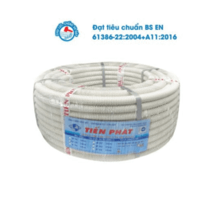 Ruột gà HDPE - Ø32mm ( Màu Trắng ) - Tiến Phát