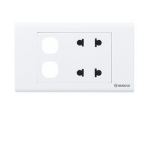 2 Ổ cắm 2 chấu 16A với 2 lỗ - S18U2XX