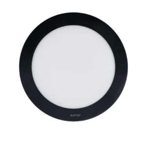 LED Panel ốp nổi nhôm, thân đen, mặt tròn 12W - 3 chế độ màu SRPLB-12/3C