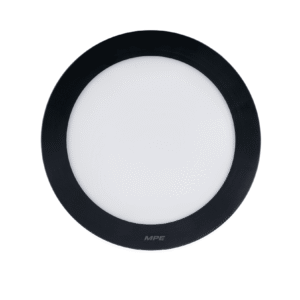 LED Panel ốp nổi nhôm, thân đen, mặt tròn 12W ánh sáng trắng / vàng - SRPLB-12