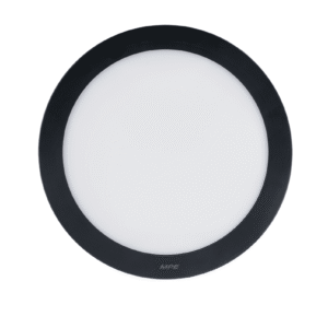 LED Panel ốp nổi nhựa đen, mặt tròn 18W ánh sáng trắng / vàng - SRPLB2-18 - MPE