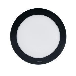 LED Panel ốp nổi nhựa đen, mặt tròn 12W - 3 chế độ màu SRPLB2-12/3C - MPE
